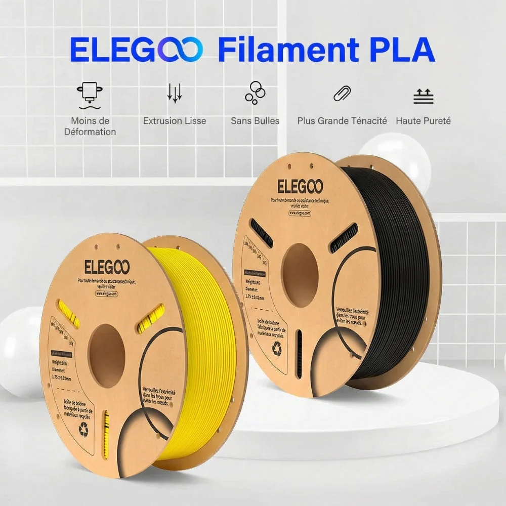 Elegoo - PLA - Translucide (Translucent) - 1,75 mm - 1 kg - RFID - Image 3